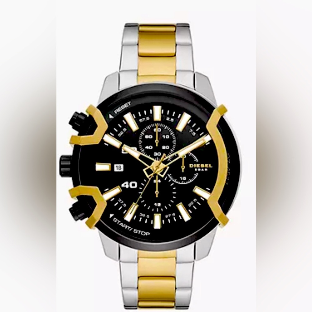 Diesel Griffed Chronograph Two-Tone Stainless Steel Watch